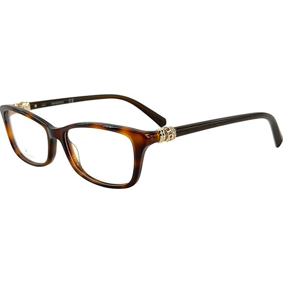 Swarovski SK5243 Womens Plastic Eyeglass Frame 052 Dark Havana 54-15 main image 4
